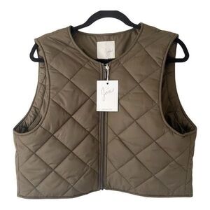 Joie Women's Quilted Brown Vest